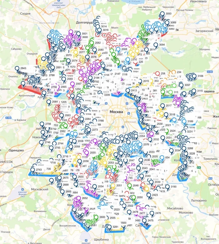 Карта ПВЗ UBuyer — 3 000+ точек выдачи в Москве и МО